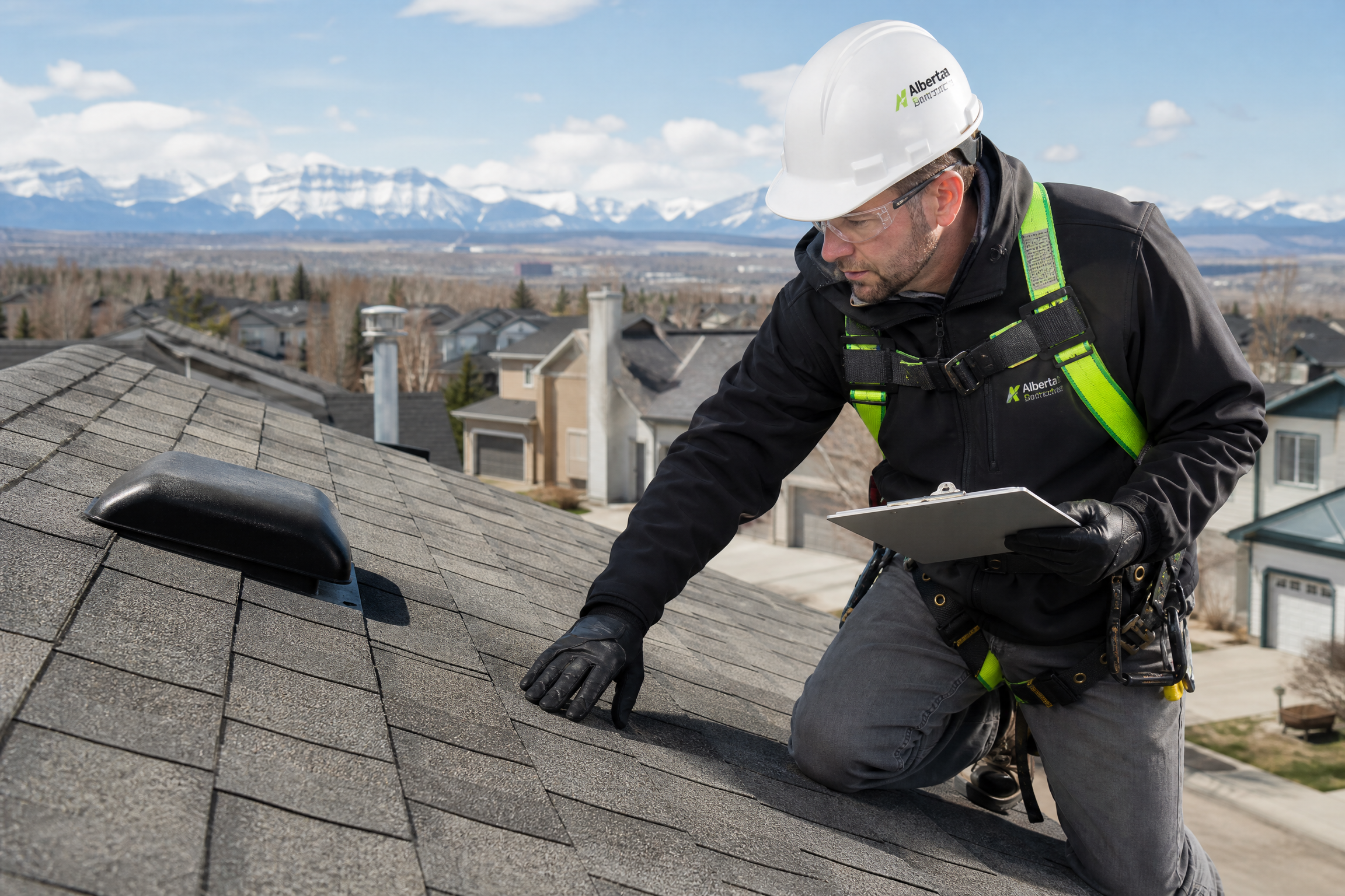 Professional roof inspection